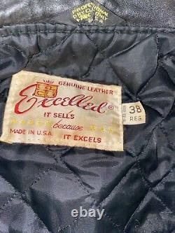 Excelled leather jacket vintage 38