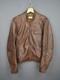 Ezra Fitch Cafe Racer Leather Motorcycle Jacket Size L