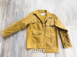 FILSON UNLINED TIN CLOTH CRUISER JACKET Made in USA Small