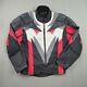 FIRSTGEAR Leather Motorcycle Jacket Speed Lined 3M Accent Rare Design Mens M
