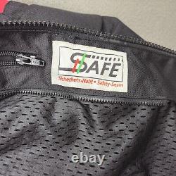 FIRSTGEAR Leather Motorcycle Jacket Speed Lined 3M Accent Rare Design Mens M