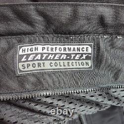 FIRSTGEAR Leather Motorcycle Jacket Speed Lined 3M Accent Rare Design Mens M