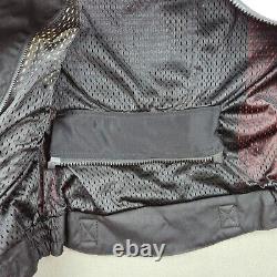 FIRSTGEAR Leather Motorcycle Jacket Speed Lined 3M Accent Rare Design Mens M
