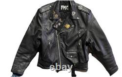 FMC Leather Motorcycle Jacket, Harley Davidson, Mens, Free Shipping