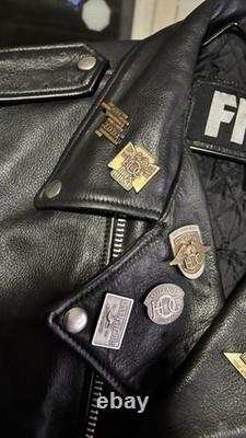 FMC Leather Motorcycle Jacket, Harley Davidson, Mens, Free Shipping