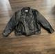 FMC Vintage 90's Leather Motorcycle Jacket Superstar Size 54 Belted