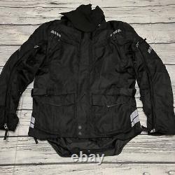 Fieldsheer Motorcycle Black Jacket Large Mens Tour Vented Mesh All Season Jacket