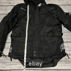 Fieldsheer Motorcycle Black Jacket Large Mens Tour Vented Mesh All Season Jacket