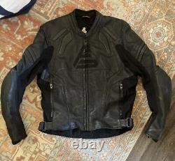 Fieldsheer Perforated Leather Armored Motorcycle Jacket Men's Size 40