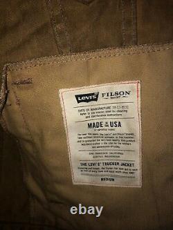 Filson Levis Collaboration Trucker Jacket Size Medium