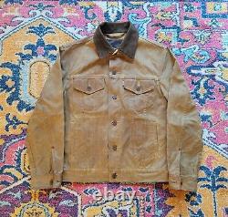 Filson x Levi's Trucker Jacket Tan USA Medium M Excellent