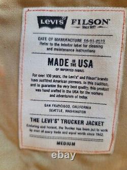Filson x Levi's Trucker Jacket Tan USA Medium M Excellent
