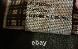 Fireman Clasp Leather Jacket Rare Vintage Dual Control Black Full Zip Durable