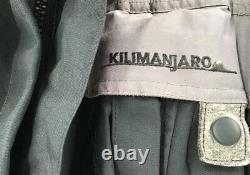 FirstGear Jacket Mens Large Kilimanjaro Hypertex Black Motorcycle Zip Snap Pad