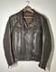 First Classics FMC Men's Brown Heavyweight Leather Motorcycle Jacket Size Medium