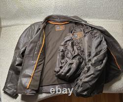 First Classics FMC Men's Brown Heavyweight Leather Motorcycle Jacket Size Medium First Classics FMC Men's Brown Heavyweight Leather Motorcycle Jacket Size Medium