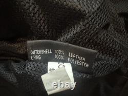 First Classics Men's Motorcycle Black Leather Jacket with Liner LARGE