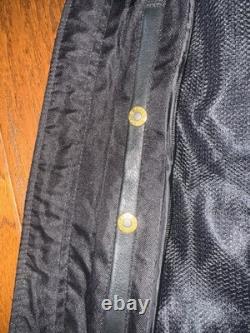 First Classics Men's Motorcycle Black Leather Jacket with Liner LARGE
