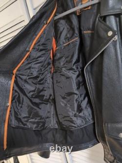 First Classics Mens Vintage Leather Motorcycle Jacket Size XXL Heavyweight Biker First Classics Mens Vintage Leather Motorcycle Jacket Size XXL Heavyweight Biker