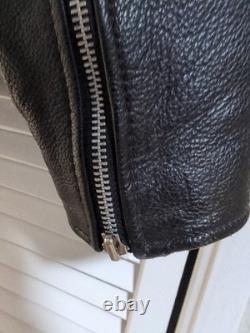 First Classics Mens Vintage Leather Motorcycle Jacket Size XXL Heavyweight Biker
