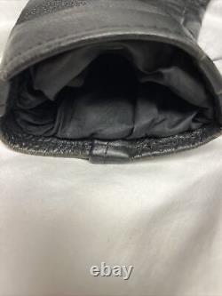 First Genuine Leather Men's Black Heavy Classic Motorcycle Biker Size 42