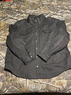 First MFG Co. Rough-neck heavy denim motorcycle jacket size 5X