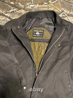 First MFG Co. Rough-neck heavy denim motorcycle jacket size 5X