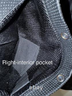 First Manufacturing Company-Black Leather Vest/Size Large Motorcycle Vest