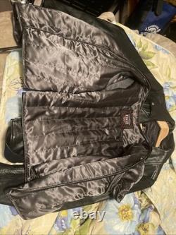 First Manufacturing Men's Leather Motorcycle Jacket Fillmore medium