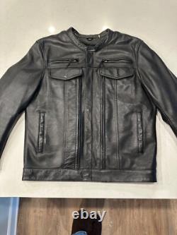 First Mfg Co. Men's RAIDER Motorcycle Leather Jacket