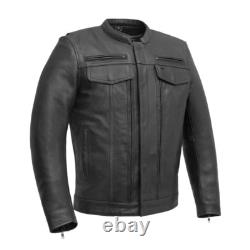 First Mfg Co. Men's RAIDER Motorcycle Leather Jacket