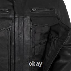 First Mfg Co. Men's RAIDER Motorcycle Leather Jacket