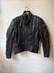 Firstgear First gear Riding Men's Black Leather Motorcycle Jacket L 22x25 Z