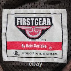 Firstgear Hein Gericke Brown Leather Motorcycle Jacket LE 237 Mens XL