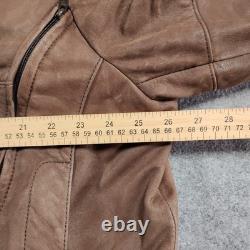 Firstgear Hein Gericke Brown Leather Motorcycle Jacket LE 237 Mens XL