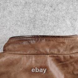 Firstgear Hein Gericke Brown Leather Motorcycle Jacket LE 237 Mens XL