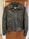 Firstgear Leather Motorcycle Jacket Sm Unisex Blk Genuine Leather Lined