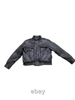 Firstgear Mens Black Nylon Motorcycle Jacket Riding Protective Outerwear Sz XL