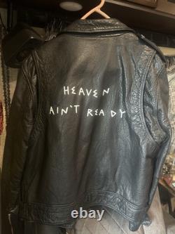 For Those Who Sin Leather Jacket Heaven Ain't Ready used on one occasion