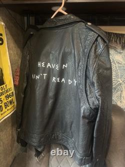 For Those Who Sin Leather Jacket Heaven Ain't Ready used on one occasion