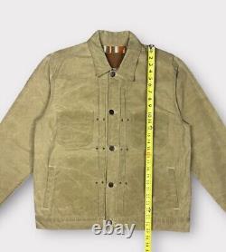 Freenote Cloth Riders Waxed Canvas Jacket Coat Mens Size XL Blanket Lined USA