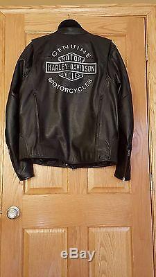 Genuine Harley Davidson Mens Leather Jacket XL Tall