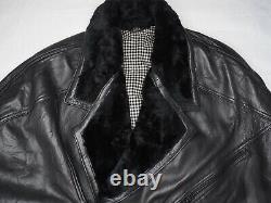 GIANNI VERSACE mens jacket bomber biker black zip vintage coat 3/4 sleeve