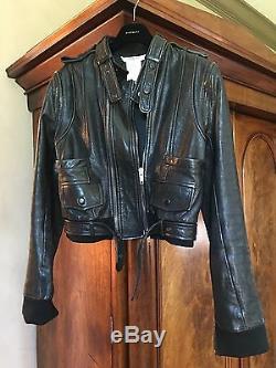 GIVENCHY black lambskin leather jacket FR42, US 6, 8 medium. Beautiful, soft