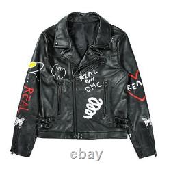 GUCCI Jacket Motorcycle Real Buy GG Ghost Trouble Andrew Leather Black XL Men