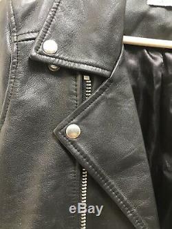 Ganni 100% Leather Biker Jacket
