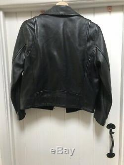 Ganni 100% Leather Biker Jacket