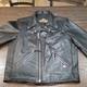 Genuine Harley Davidson Motorcycle Black Leather Biker Jacket Size Large