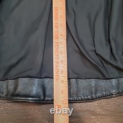 Genuine Harley Davidson Motorcycle Black Leather Biker Jacket Size Large