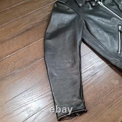 Genuine Harley Davidson Motorcycle Black Leather Biker Jacket Size Large